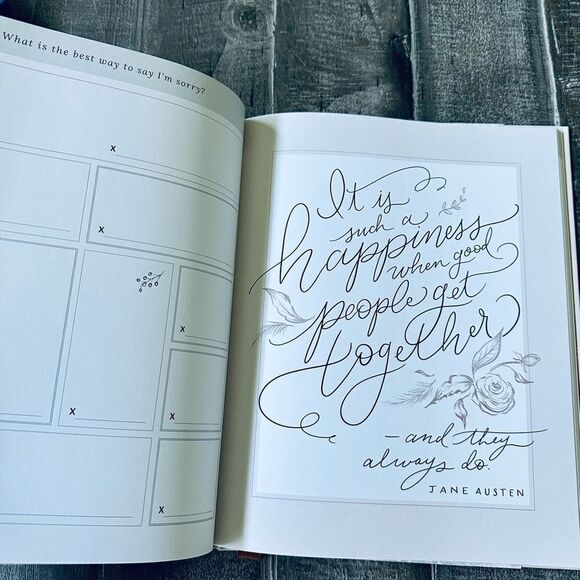 Our Wedding Guest Book Fun Interactive Lily & Val Wedding Memory Book - Picture 8 of 10